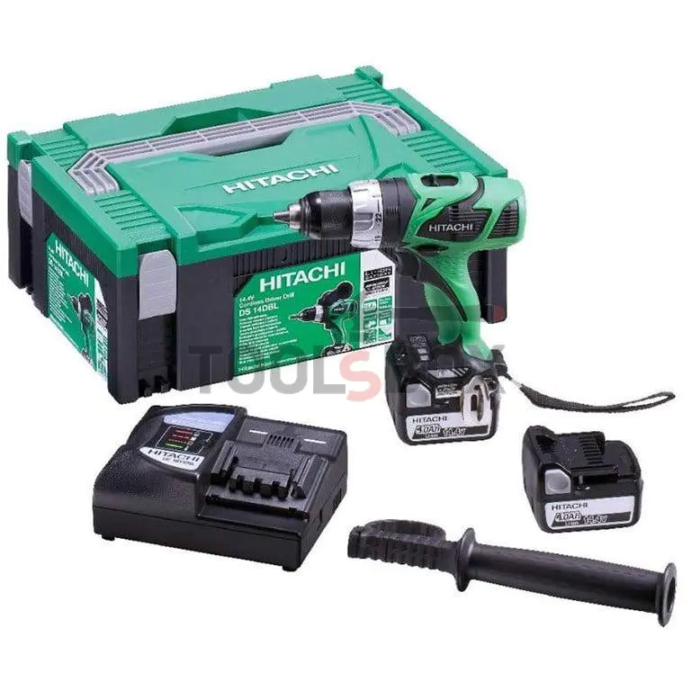 Cordless screwdriver HITACHI DS14DBL, 14.4 V, 4.0 Ah 68 Nm-TW