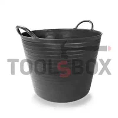 Black plastic masonry bucket 40 l. Rubi 88773