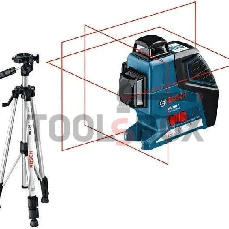 Bosch GLL 3-80 P Professional Laser Level, 40.0 m, 0.2 mm/ 1 m with tripod set