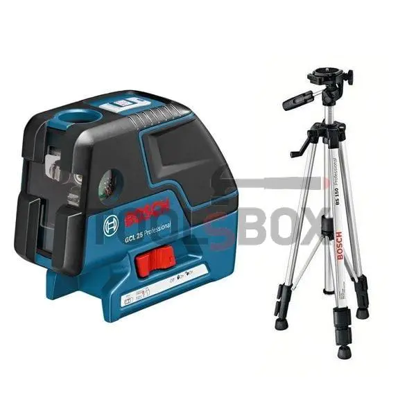 Bosch GCL 25 Professional laser linear/point level, 30 m with tripod