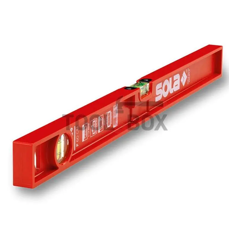 Plastic spirit level Sola P 60, 600 mm, 1.0 mm/m, 01410801