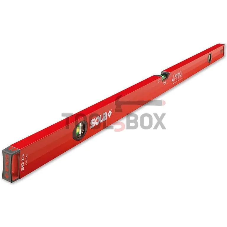 Aluminium spirit level Sola BIG X 3 180, 1800 mm, 0.50 mm/m, 01373601