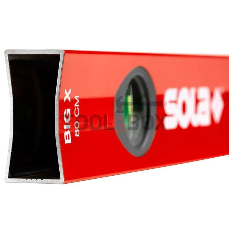 Aluminium spirit level Sola BIG X 80 , 800 mm, 0.50 mm/m, 01371101