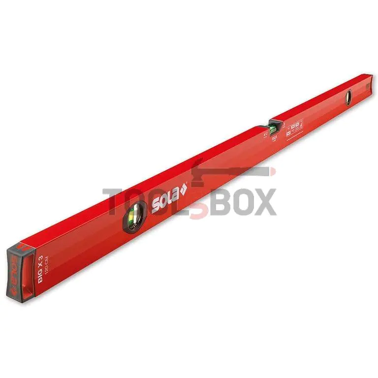 Aluminium spirit level Sola BIG X 3 100, 1000 mm, 0.50 mm/m, 01373301