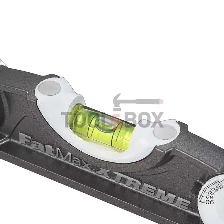 Aluminium spirit level with magnet STANLEY 0-43-609 250 mm, 0.50 mm/m