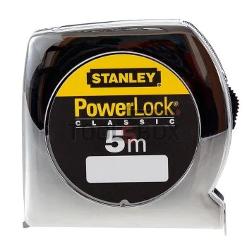 Ролетка ергономична с хромиран корпус STANLEY 0-33-195 5.0 м