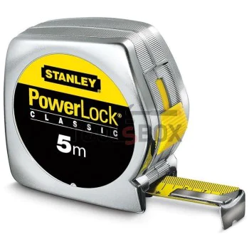 Ролетка ергономична с хромиран корпус STANLEY 0-33-195 5.0 м