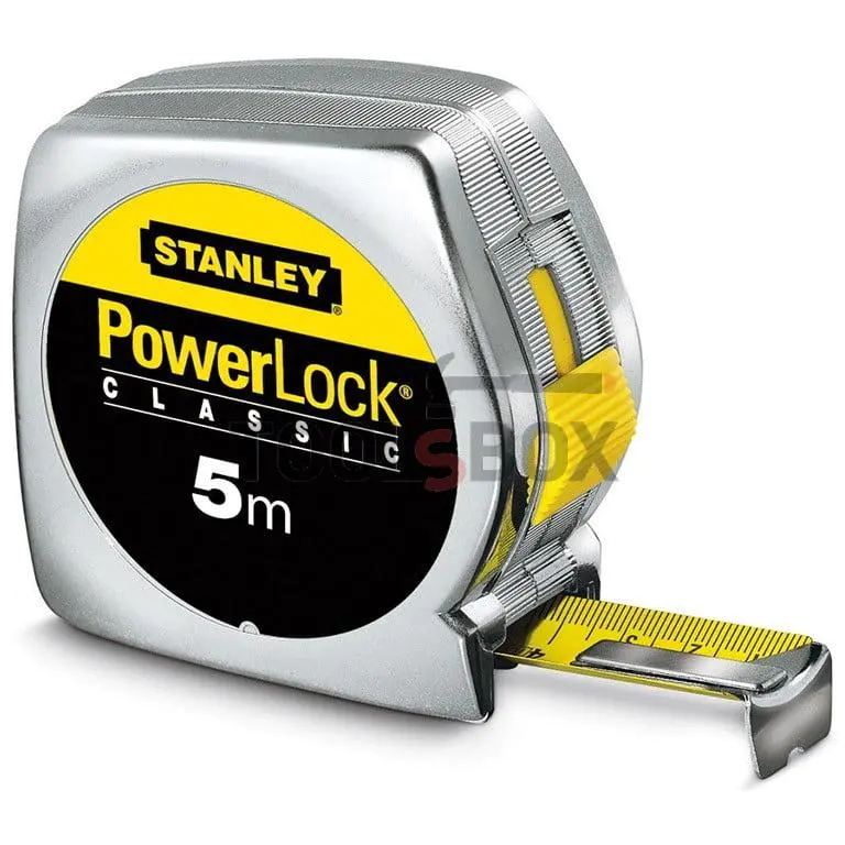 Ergonomic tape measure with chrome STANLEY 0-33-195 5.0 m