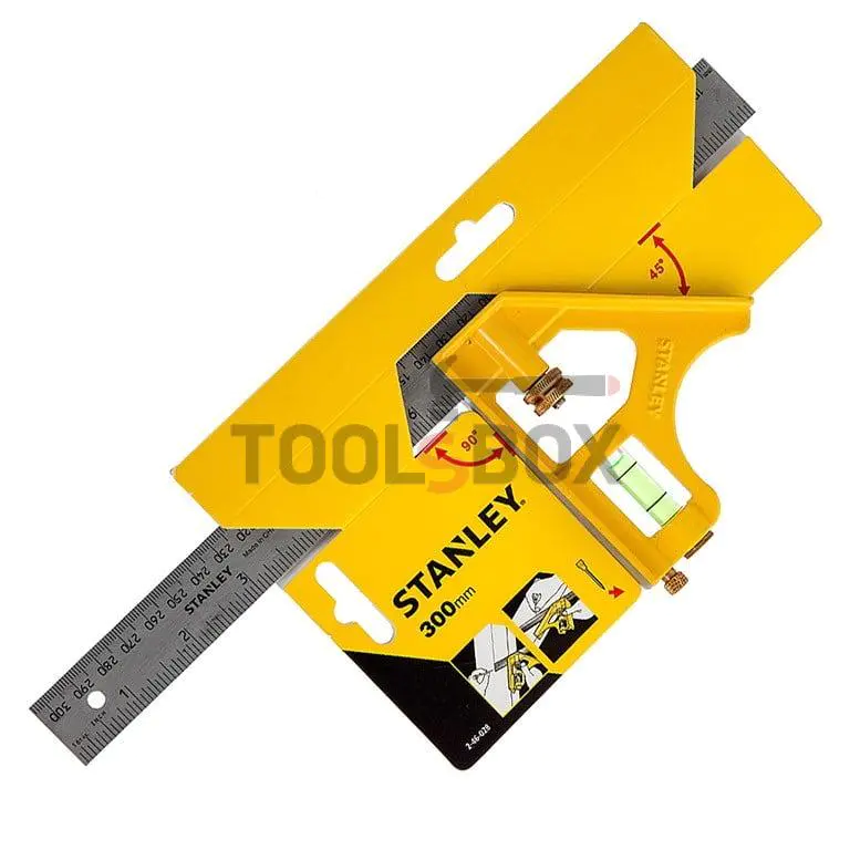 Right angle with spirit level STANLEY 2-46-028 300 mm