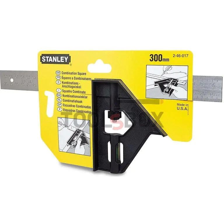 Right angle with spirit level STANLEY 2-46-017 300 mm