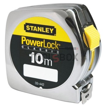 Ролетка ергономична с хромиран корпус STANLEY 1-33-442 10.0 м