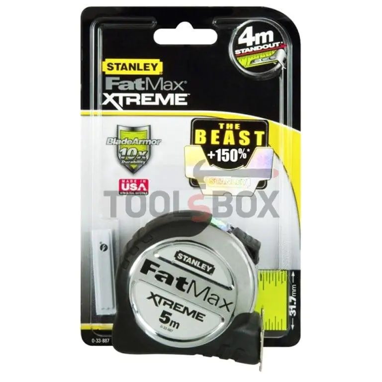 STANLEY impact resistant tape 0-33-887 5.0 m
