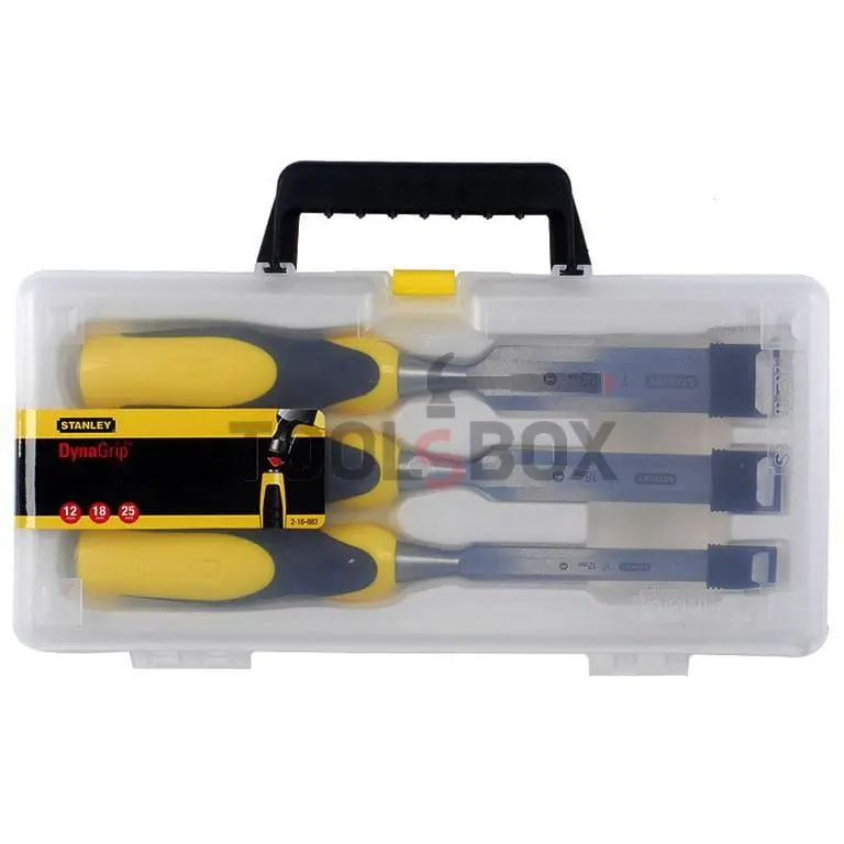 Flat chisel with plastic handle STANLEY 2-16-883 12/18/25mm 3pcs