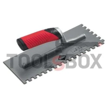 Маламашка за лепило назъбена INOX, Rubi 74940 FLEX 8х8 мм, 280х120 мм