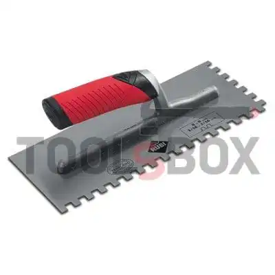 Glue grinder serrated INOX, Rubi 74940 FLEX 8x8 mm, 280x120 mm