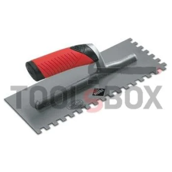 Назъбена маламашка за лепило INOX 10х10 мм, 280х120 мм, Rubi 74941 RUBIFLEX