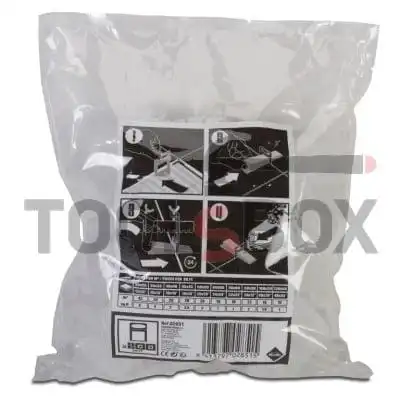 Tile leveler 1 mm, 200 pcs, Rubi Delta Strip 02851
