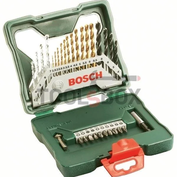 Bosch X-Line mounting set, bits and drill bits 30 pieces
