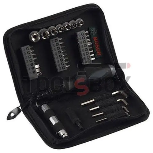 Bosch mounting set, bits and screwdriver holder 38 pieces