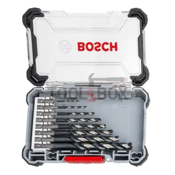Свредло за метал Impact Control Multi Construction Bosch, HSS ударни с 6-стен опашка 1/4" ф 2.00- 10.00 мм, 8 бр комплект 2608577146