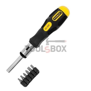 Отвертка-държач магнитна и накрайници комплект STANLEY 7 бр 0-62-509