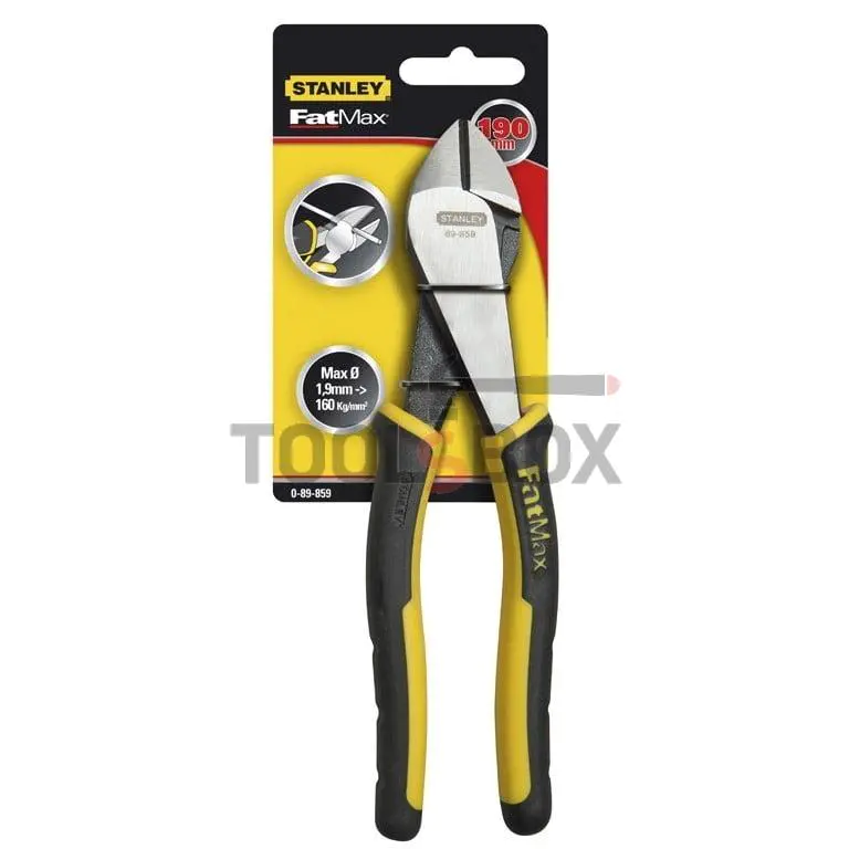Side cutter pliers reinforced STANLEY 190 mm 0-89-859