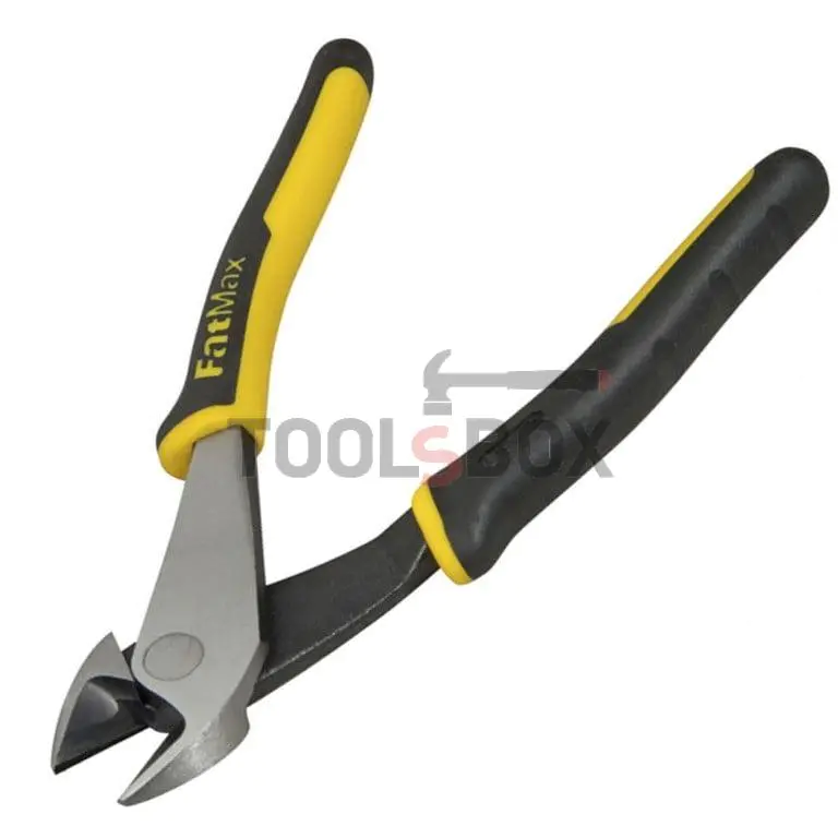 Side cutters pliers reinforced curved STANLEY 175 mm 0-89-860