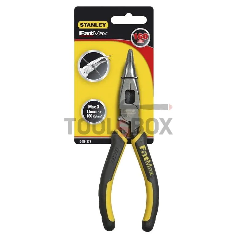 Telephone pliers curved STANLEY 160 mm 0-89-871