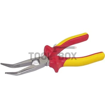 Клещи телефонни островърхи извити STANLEY 200 мм, 1000V 0-84-008