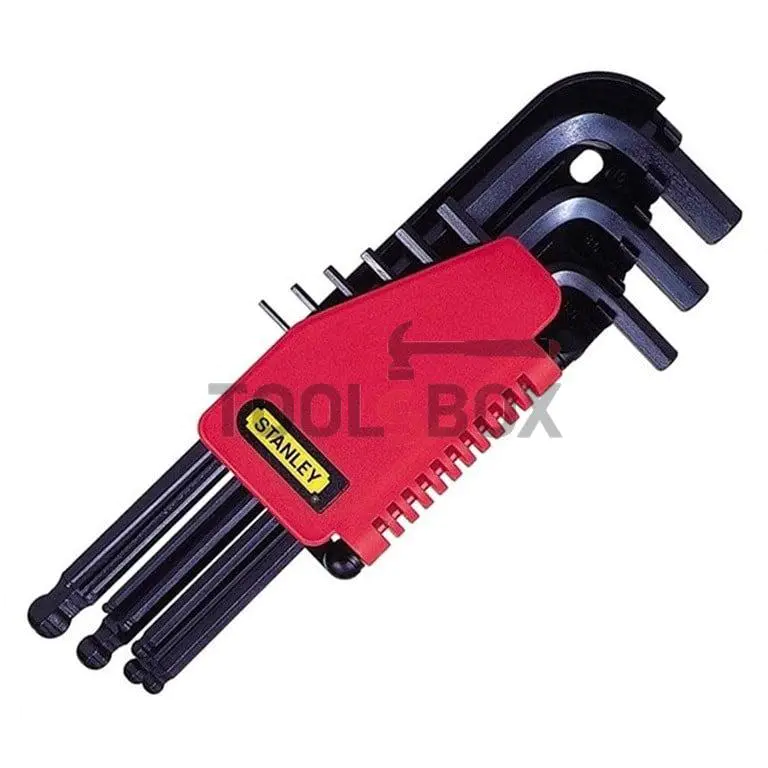 Wrench L-shaped 6-wall with ball set STANLEY 9 pcs 0-69-256