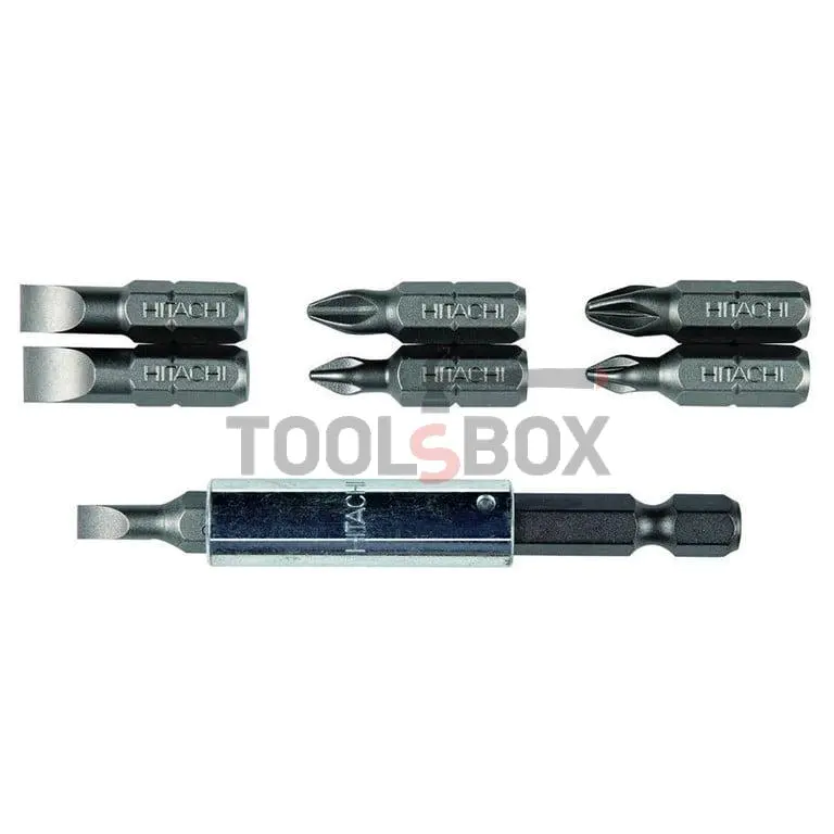 Bit with magnetic holder set Hitachi 752397 PH-PZ-SB, 8 pcs