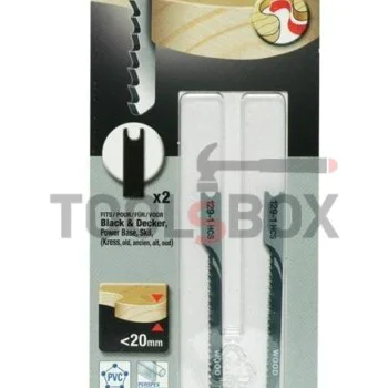Нож за "зеге" Black&Decker X23002-XJ , 2бр , HCS , за дърво