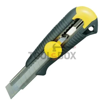 Нож макетен пластмасов с метален водач STANLEY 0-10-418 165 x 18 мм
