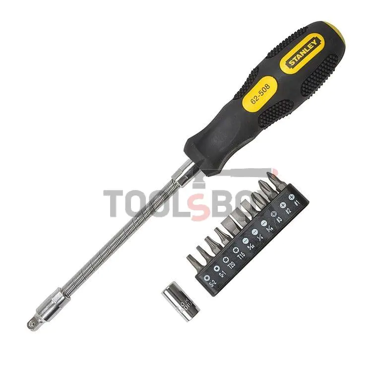Magnetic screwdriver with flexible tips STANLEY 0-62-508, 10pcs