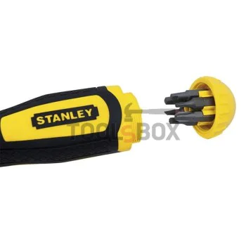 Отвертка-държач магнитна и накрайници комплект STANLEY 10 бр 0-68-010
