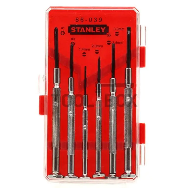 Screwdrivers for fine mechanics set STANLEY 6 pcs 1-66-039