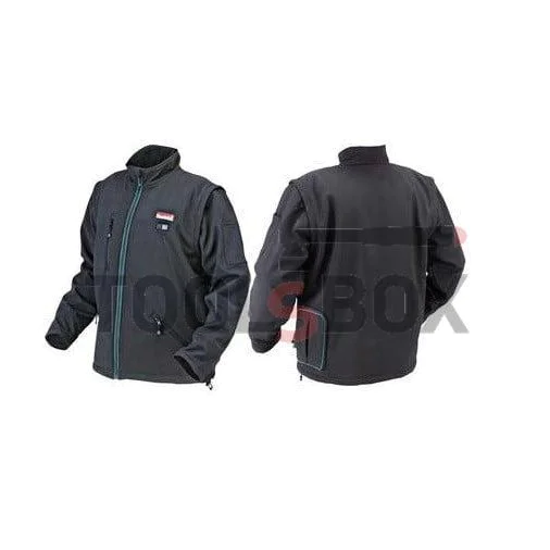 Makita DCJ200ZL black winter work jacket with heating M, L, XL, XXL