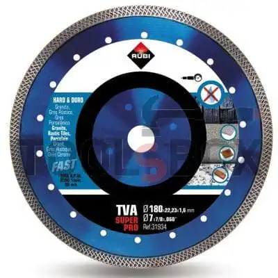 Diamond disc for cutting porcelain, ceramics etc. u 230x22.23 mm,Rubi 31935 Turbo Viper TVA Superpro