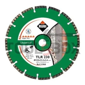 Диск диамантен за сухо рязане универсален ф 230х22.23 мм / Rubi 31968 Universal TLR