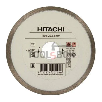 Диск диамантен за мокро рязане Hitachi 752886 ф 110х 22.23 мм