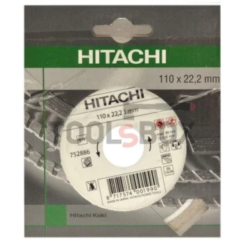Диск диамантен за мокро рязане Hitachi 752886 ф 110х 22.23 мм