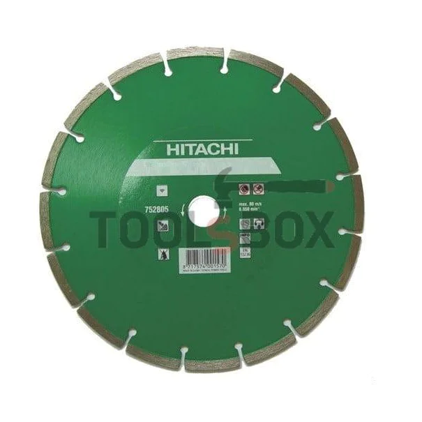 Diamond disc for dry and wet cutting of bricks, concrete and tiles Hitachi 773007 ф 350х 25.40 mm