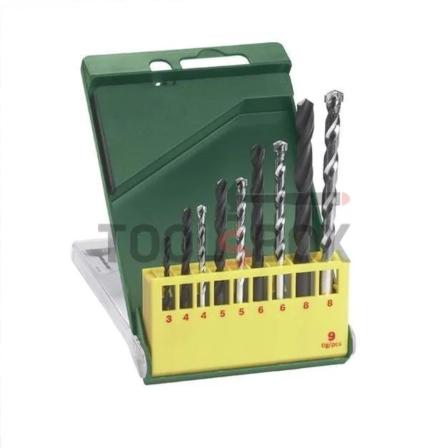 Drill bits for metal and stone Bosch, ф 3.00- 8.00 mm, 9 pcs set
