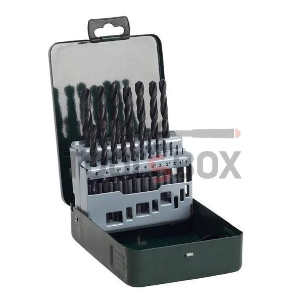 Metal drill bits Bosch, HSS R-rolled, DIN 338 u 1.00- 10.00 mm, 19 pcs set