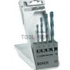 Drill bits with carbide inserts CYL-9 Multi Construction Bosch, with cylindrical shank universal ф 4.00- 8.00 mm, 4 pcs set