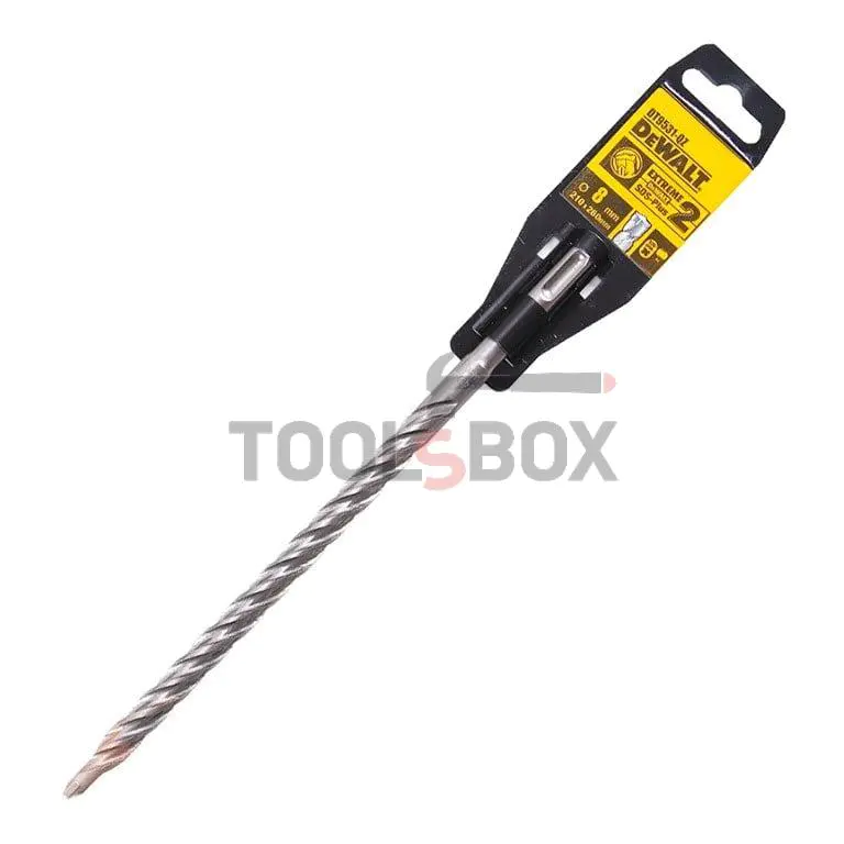 DeWALT DT9531 carbide tipped drill bit with SDS-plus tail for concrete with additional spiral ф 8.00/ 260/ 200 mm