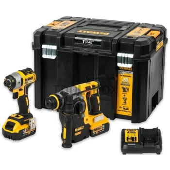 Безчетков Комплект Перфоратор и Винтоверт DeWALT DCK2532P2, 18V , DCH273, DCF887
