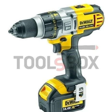 Cordless impact drill DeWALT DCD936M2 , 14.4V , 2 batteries , charger and case