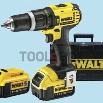 Cordless impact drill DeWALT DCD735M2 , 14.4V , 2 batteries , case and charger