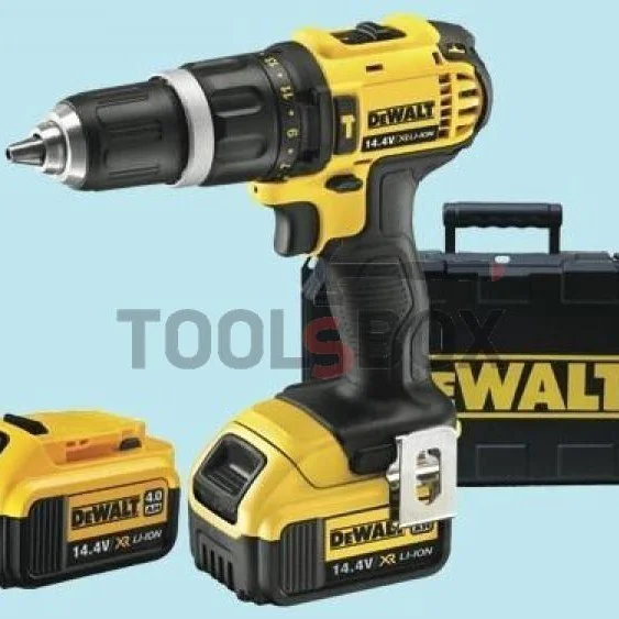 Cordless impact drill DeWALT DCD735M2 , 14.4V , 2 batteries , case and charger